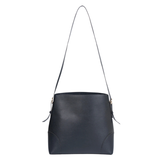 Black Buckle Tote Bag with Adjustable Shoulder Strap