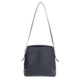 Black Buckle Tote Bag with Adjustable Shoulder Strap
