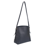 Black Buckle Tote Bag with Adjustable Shoulder Strap